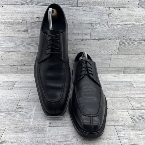 Cole Haan Black Leather Split Toe Oxford Dress Shoes C05178 Men Size 10M - Picture 1 of 10